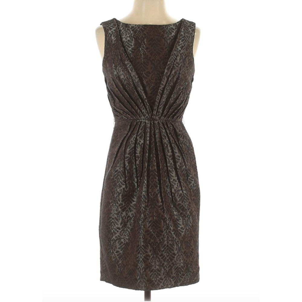 MAX & CLEO | Black Gold Cocktail Dress 2